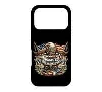 Freedom Has A Veterans Voice Est 1776 Eagle Patriot USA Flag Case for iPhone 17 Pro