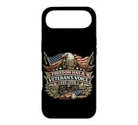 Freedom Has A Veterans Voice Est 1776 Eagle Patriot USA Flag Case for iPhone Air