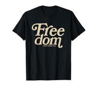 Freedom Have More Fun Retro Typography Quote 4th of July T-Shirt
