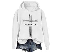 Freedom Hoodie & Sweatshirt Vintage American Democracy Faith Cross Freedom Shirt Unisex