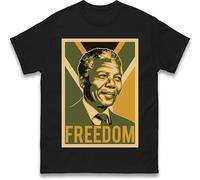 Freedom Hope Nelson Mandela T Shirt, Independence Day T Shirt, National Day T Shirt Freedom Fighters t Shirt Black