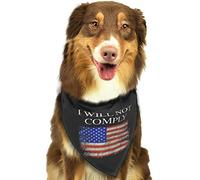 Freedom I WillComply No Mandates Spring Dog Bandanas Boy Bulk Pet Scarf Adjustable Soft Triangle Bibs Accessories for Small Medium Large Puppy Cats