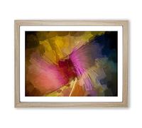 Freedom In Abstract Modern Art Framed Print | A4 Oak Framed Wall Art | Ready to Hang | Abstract Fantasy Picture | Living Room Bedroom Lounge Office