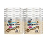 Freedom Inspirations Luxury 3Ply Quilted Shea Butter Scented Hygiene Bulk Toilet Tissue Paper Rolls 90 rolls