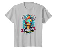 Freedom is My Favorite Flavor T-Shirt, Kids, Silver, 3 Years