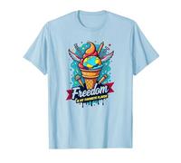 Freedom is My Favorite Flavor T-Shirt, Men, Baby Blue, 3XL