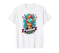 Freedom is My Favorite Flavor T-Shirt, Men, White, L