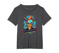 Freedom is My Favorite Flavor T-Shirt, Women's Plus, Dark Heather Grey, 2X