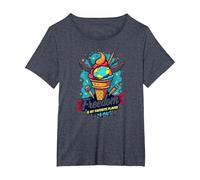 Freedom is My Favorite Flavor T-Shirt, Women's Plus, Heather Blue, 3X