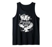 Freedom is Not Free Patriotic Eagle Flag Tank Top