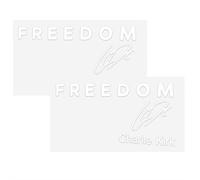 Freedom is Worth Fighting Charlie Kirk Merch Merchandise True A-Merican Hero Car Bumper Stickers Decals Decor, I Am We are Charlie Kirk Now, Silenced Not Forgotten in Loving Memory Sticker