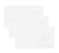 Freedom is Worth Fighting Charlie Kirk Merch Merchandise True A-Merican Hero Car Bumper Stickers Decals Decor, I Am We are Charlie Kirk Now, Silenced Not Forgotten in Loving Memory Sticker