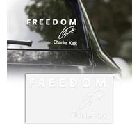 Freedom is Worth Fighting Charlie Kirk Merch Merchandise True American Hero Car Bumper Stickers Decals Decor, I Am We are Charlie Kirk Now,Silenced Not Forgotten in Loving Memory Charlie,20cm (9pcs)
