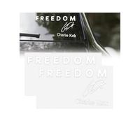 Freedom is Worth Fighting Charlie Kirk Merch True American Hero Car Bumper Stickers Decals Decor, I Am We are Charlie Kirk Now, Silenced Not Forgotten in Loving Memory Charlie Truck 6 Inch