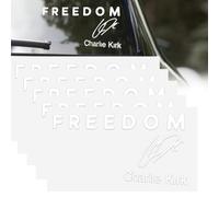 Freedom is Worth Fighting Charlie Kirk Merch True American Hero Car Bumper Stickers Decals Decor, I Am We are Charlie Kirk Now, Silenced Not Forgotten in Loving Memory Charlie Truck 6 Inch