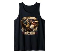 Freedom Isn’t Free USA Patriotic Eagle George Washington Tank Top