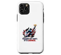 Freedom Isn’t Quiet It's Earned Red White & Blue Power Star Case for iPhone 11 Pro