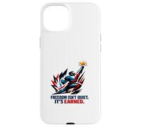 Freedom Isn’t Quiet It's Earned Red White & Blue Power Star Case for iPhone 15 Plus