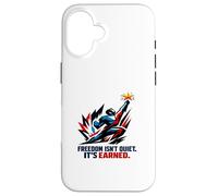 Freedom Isn’t Quiet It's Earned Red White & Blue Power Star Case for iPhone 16