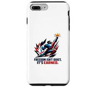 Freedom Isn’t Quiet It's Earned Red White & Blue Power Star Case for iPhone 7 Plus/8 Plus