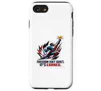 Freedom Isn’t Quiet It's Earned Red White & Blue Power Star Case for iPhone SE (2020) / 7/8