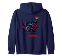 Freedom Isn’t Quiet It's Earned Red White & Blue Power Star Zip Hoodie