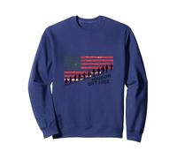 Freedom Isn't Free: Patriotic Tribute to American Heroes Sweatshirt, Adult Unisex, Navy, XXL