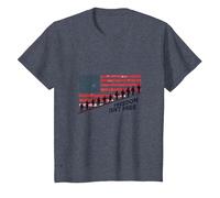 Freedom Isn't Free: Patriotic Tribute to American Heroes T-Shirt, Kids, Heather Blue, 2 Years