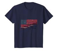 Freedom Isn't Free: Patriotic Tribute to American Heroes T-Shirt, Kids, Navy, 2 Years