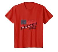 Freedom Isn't Free: Patriotic Tribute to American Heroes T-Shirt, Kids, Red, 2 Years