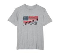 Freedom Isn't Free: Patriotic Tribute to American Heroes T-Shirt, Men's Big and Tall, Heather Grey, 2X Tall