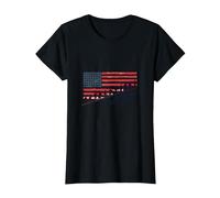 Freedom Isn't Free: Patriotic Tribute to American Heroes T-Shirt, Women, Black, XXL