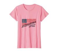 Freedom Isn't Free: Patriotic Tribute to American Heroes T-Shirt, Women, Pink, S