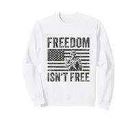 Freedom Isn't Free Proud Soldier US Flag Military Veteran Sweatshirt