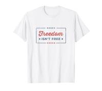 Freedom Isn't Free Proud Soldier US Flag Military Veteran T-Shirt