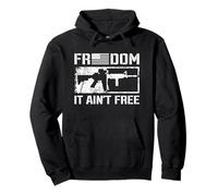 Freedom It Ain't Free - 2nd Amendment Pro Gun Rights AR15 Pullover Hoodie