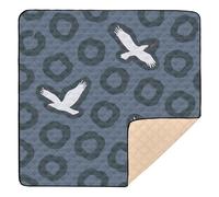 Freedom Leopard Print Soft Thick Baby Play Mat for Indoor Outdoor Cozy Breathable Infant Play Activity Mat for Baby Toddler Infant, 50'' x 50''