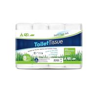 Freedom Living RV Toilet Paper - 2 Ply 8 Pack- Premium 500 Extra Soft Thick Sheets - Biodegradable Septic Tank Safe Rapid Dissolve Toilet Tissue for Camping, Marine, RV Holding Tanks