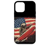 Freedom Loving Sloth Rides the Surf for Boys and Girls Case for iPhone 12 mini
