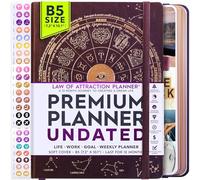 Freedom Mastery - Weekly & Monthly Planner | Gratitude Journal for Woman & Men | Personal Organiser for Productivity & Mental Health | Include Stickers & Foldable Vision Board - B5 (7.2" x 10.1")