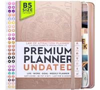 Freedom Mastery - Weekly & Monthly Planner | Gratitude Journal for Woman & Men | Personal Organiser for Productivity & Mental Health | Include Stickers & Foldable Vision Board - B5 (7.2" x 10.1")