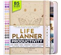 Freedom Mastery - Weekly & Monthly Planner | Gratitude Journal for Woman & Men | Personal Organiser for Productivity & Mental Health | Include Stickers & Foldable Vision Board - B5 (7.2" x 10.1")