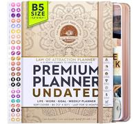 Freedom Mastery - Weekly & Monthly Planner | Gratitude Journal for Woman & Men | Personal Organiser for Productivity & Mental Health | Include Stickers & Foldable Vision Board - B5 (7.2" x 10.1")