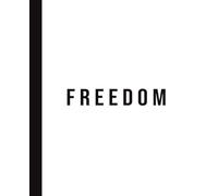 FREEDOM Notebook: Patriotic White Journal 7.5x9.25, 120 Pages, College Ruled | Minimalist Writing Notebook Inspired by Charlie for Students, Teachers and Everyday Patriots