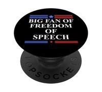 Freedom of Speech Protest Big Fan of Free Speech Free Press PopSockets Adhesive PopGrip