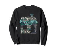 Freedom of Speech Word Cloud-Liberty Free Expression Sweatshirt