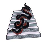 Freedom or Death Pin - Backpack Denim Enamel Brooch with Gadsden Snake, Normal, Non-precious metal