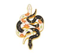 Freedom or Death Pin - Backpack Denim Enamel Brooch with Gadsden Snake, Normal, Non-precious metal