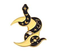 Freedom or Death Pin - Backpack Denim Enamel Brooch with Gadsden Snake, Normal, Non-precious metal