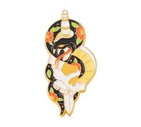 Freedom or Death Pin - Backpack Denim Enamel Brooch with Gadsden Snake, Normal, Non-precious metal